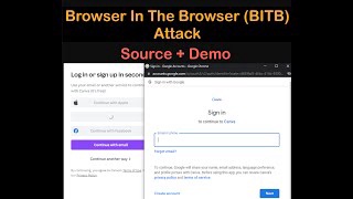 Browser In The Browser (BITB) Attack | Tips Javascript