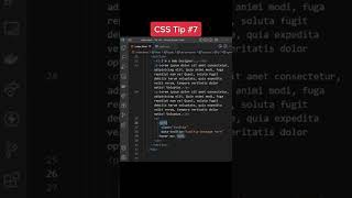 CSS Tip #7 - CSS Tooltip #shorts
