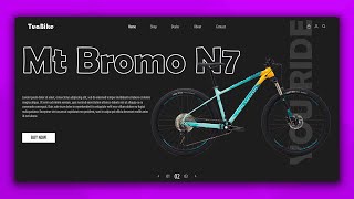 How To Make Ecommerce Website Using HTML CSS & JavaScript | Bicycle Website