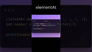 Kiến thức lập trình - Dart - Flutter -  elementAt
