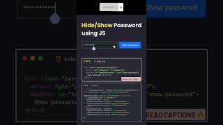 Làm chức năng show/hide Password đơn giản với Javascript #hoclaptrinh  #suntechacademy