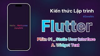 Lập trình Flutter dành cho các bạn mới - 01 Static user interface