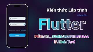 Lập trình Flutter dành cho người mới - 02 RichText