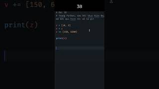 Luyện lập trình qua các đoạn code ngắn - Python - Câu 38