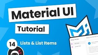 Material UI Tutorial #14 - Lists & List Items