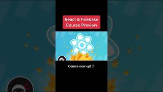 React & Firebase - Course Preview #shorts