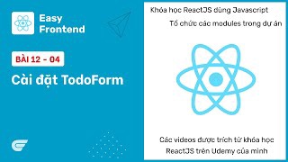 ReactJS: 12-04 Cài đặt TodoForm