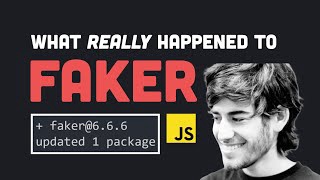 REFACTOR: The Dark Side of Open Source // What really happened to Faker.js?