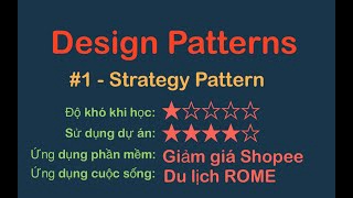 Strategy pattern cách sử dụng của Lv1 và Lv4 | Chiến lược thành ROME đến Shopee | Design Patterns