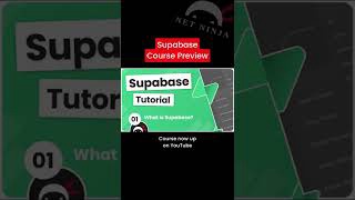 Supabase Course Preview #shorts