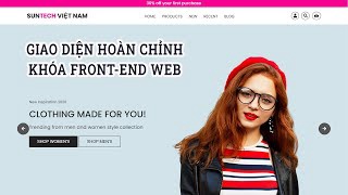 Thông tin khoá học xây dựng giao diện web hoàn chỉnh với HTML/CSS/Responsive/Javascript