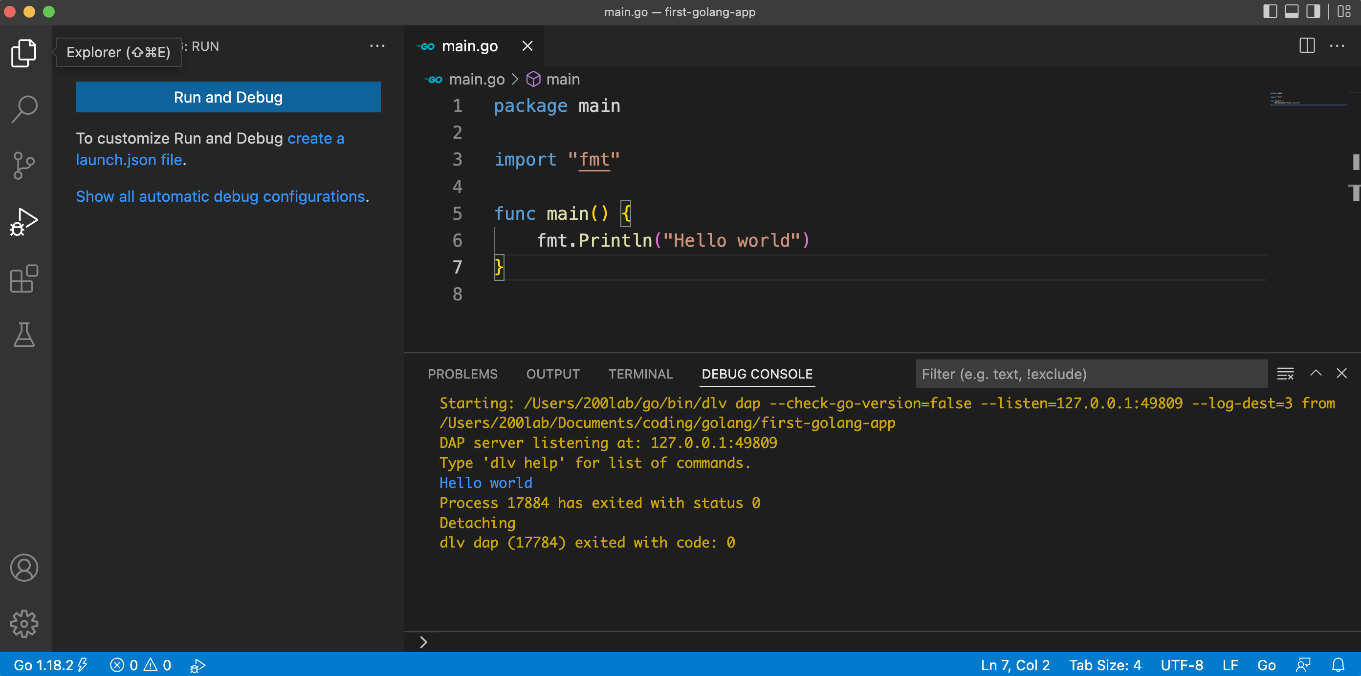 Build và Run code Golang ngay trong Visual Studio Code