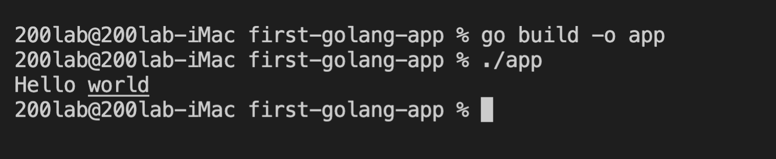 Compile code Golang ra file thực thi bằng lệnh Go Build