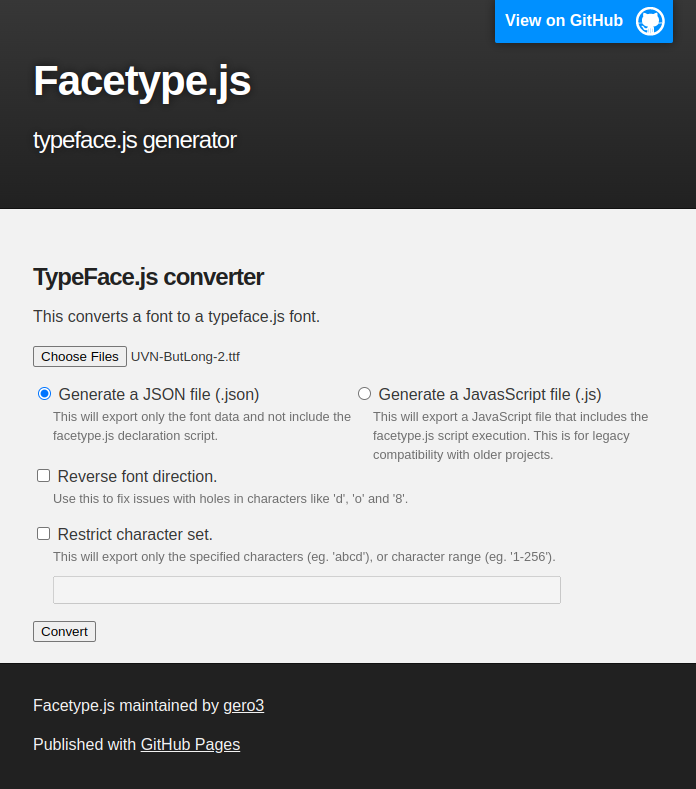 Typeface convert online