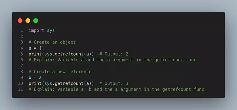 Reference Counting in Python