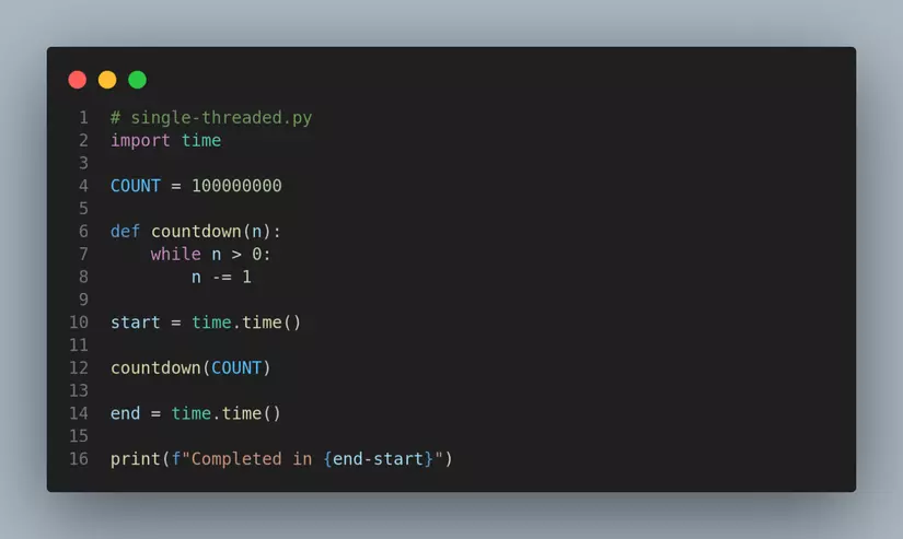 Example 1: Single-thread.py