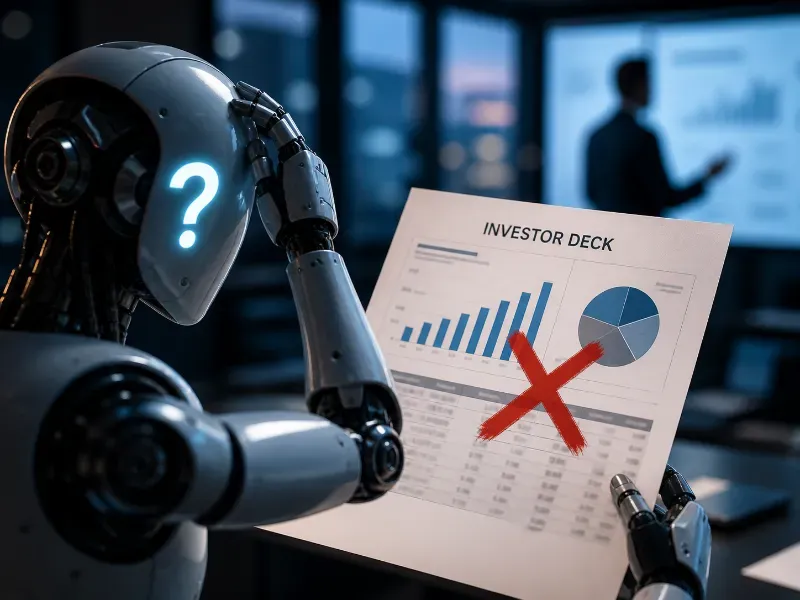 AI không thể đọc một bản pitch deck cho nhà đầu tư