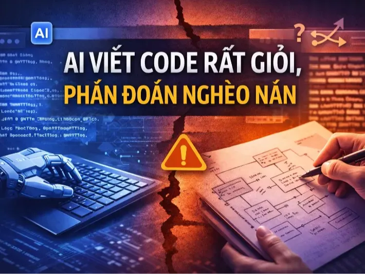 AI rất giỏi viết code. Nhưng rất tệ trong việc ra quyết định