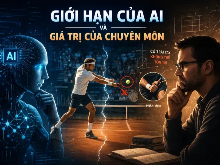 Cú trái tay không thể tồn tại: vì sao AI không thể thay thế chuyên môn con người