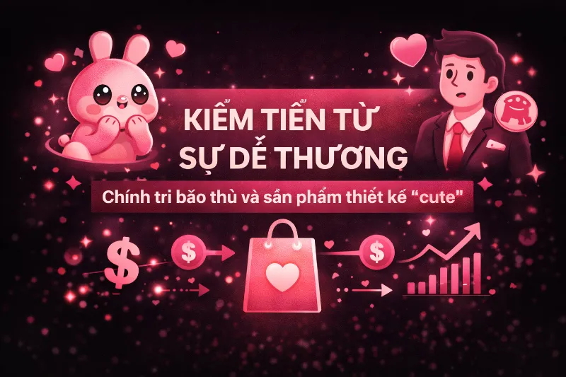 Kiếm tiền từ sự dễ thương: mối liên hệ giữa thẩm mỹ “cute” và khuynh hướng chính trị