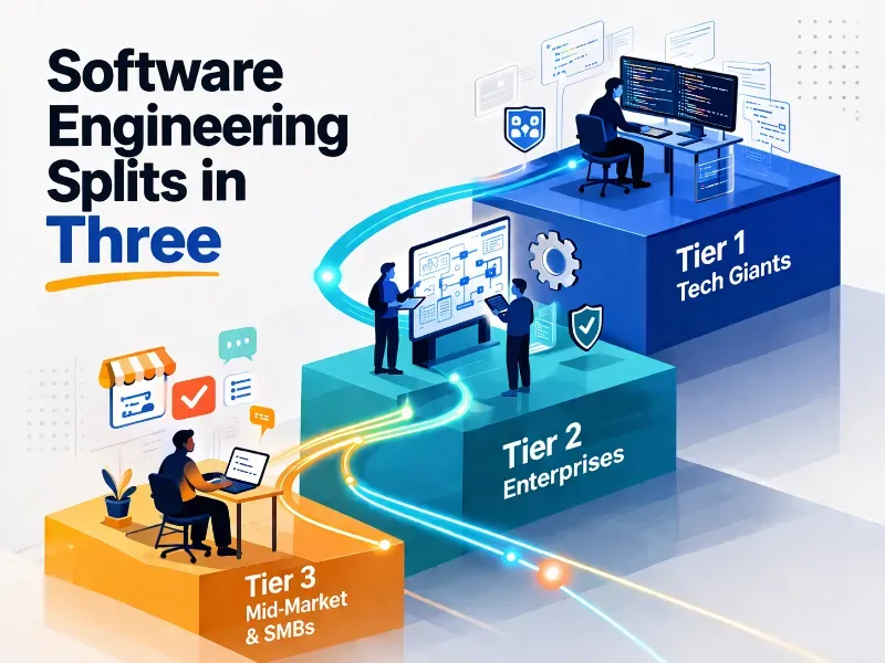 Kỹ thuật phần mềm đang tách thành ba tầng