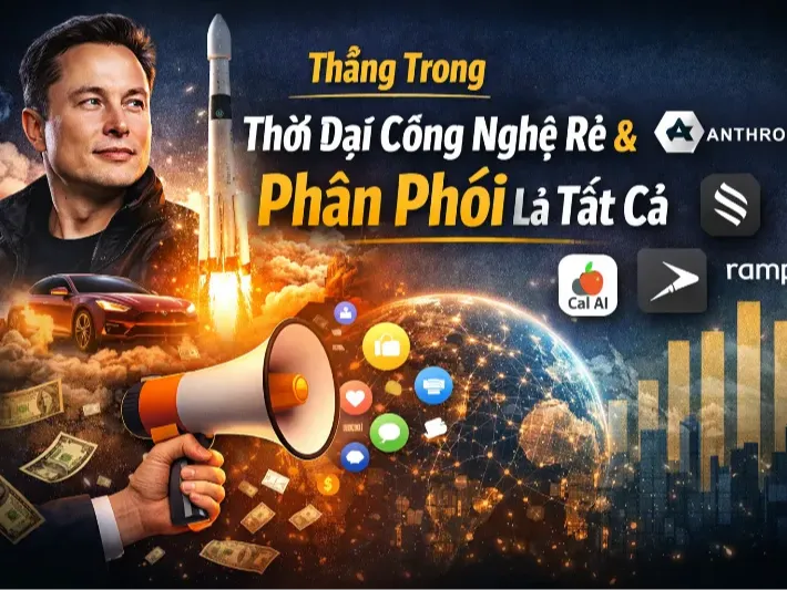 Thắng trong thời đại công nghệ rẻ và phân phối là tất cả