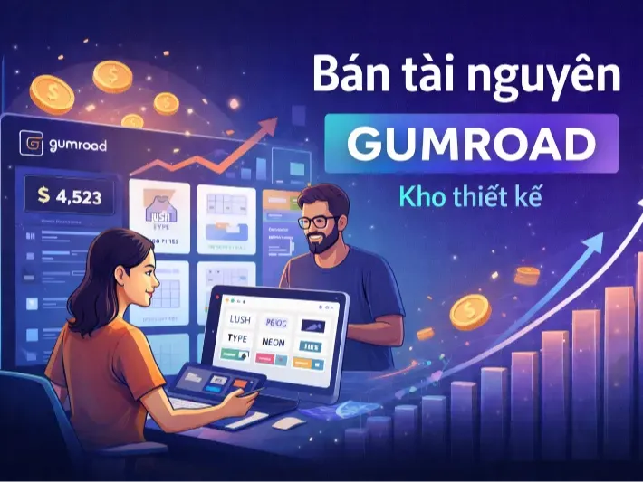 Vì sao dân sáng tạo mua & bán tài nguyên thiết kế trên Gumroad
