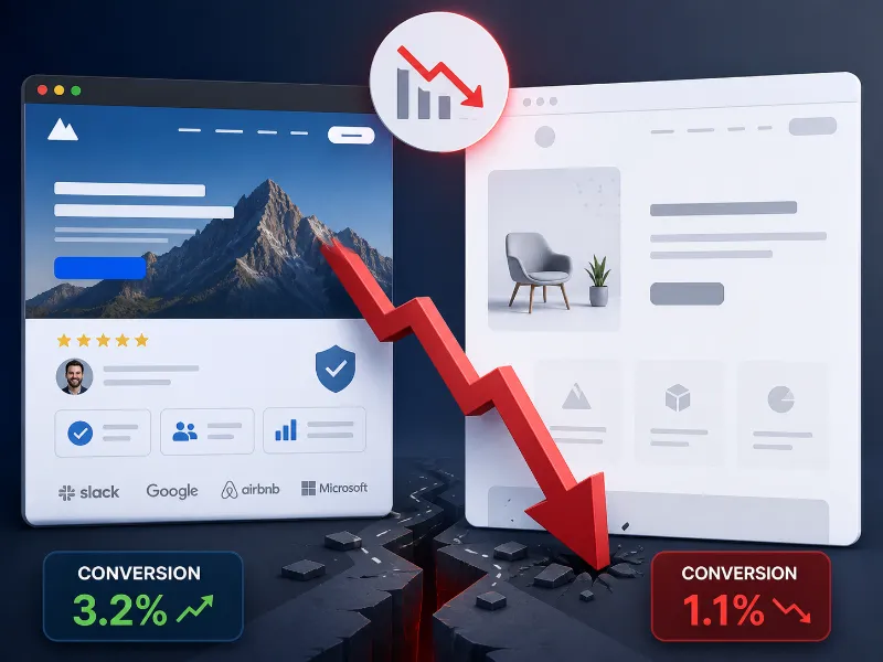 Vì sao tỷ lệ chuyển đổi giảm sau khi làm mới website